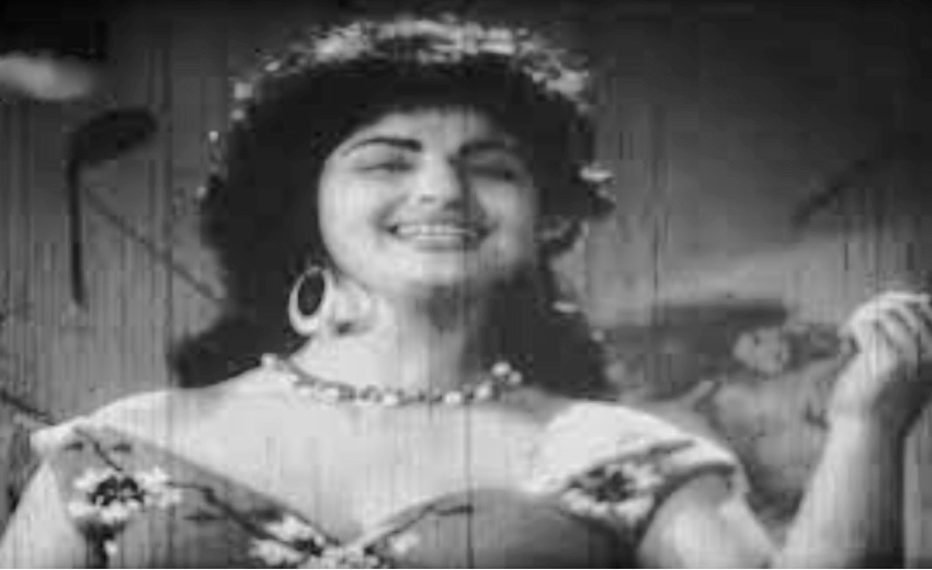 Figure 22: Mahvash, a famous Iranian singer. “In some unusual practices, certain distributors went as far as inserting Iranian songs and dance sequences into the middle of American movies. In one film starring Gary Cooper, when he enters a saloon, we suddenly see Mahvash — a famous Iranian singer at the time — appear on screen, singing and dancing as if she were part of the original cast, as though she had actually acted in the American film alongside Gary Cooper.”<sup class="modern-footnotes-footnote " data-mfn="3" data-mfn-post-scope="0000000075d24e54000000000a8d395f_18572"><a href="javascript:void(0)"  role="button" aria-pressed="false" aria-describedby="mfn-content-0000000075d24e54000000000a8d395f_18572-3">3</a></sup><span id="mfn-content-0000000075d24e54000000000a8d395f_18572-3" role="tooltip" class="modern-footnotes-footnote__note" tabindex="0" data-mfn="3">Author, “Persian Title of the article,” Ittilā‛āt (April 1976): PAGE NUMBER </span>