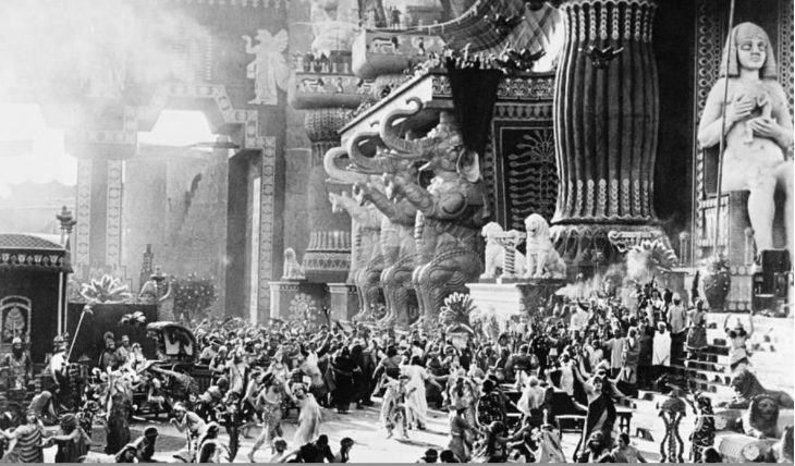 Figure 4: A scene from Intolerance, directed by D. W. Griffith (1916). In 1921, this film was screened in Iran under the title The Great Cyrus and the Babylonian Invasion.
