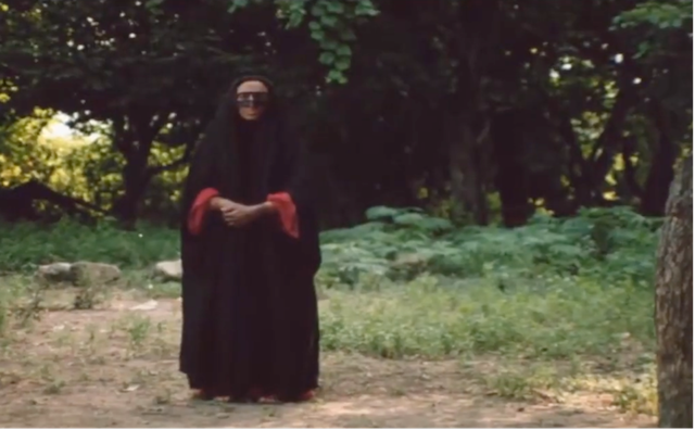 Figure 4: One instance of the vision of Bāshū’s mother, whom he occasionally sees during the film. Frame enlargement from the film Bashu, The Little Stranger (Bāshū, Gharībah-yi Kūchak), directed by Bahrām Bayzā’ī, 1986 (00:23:07).