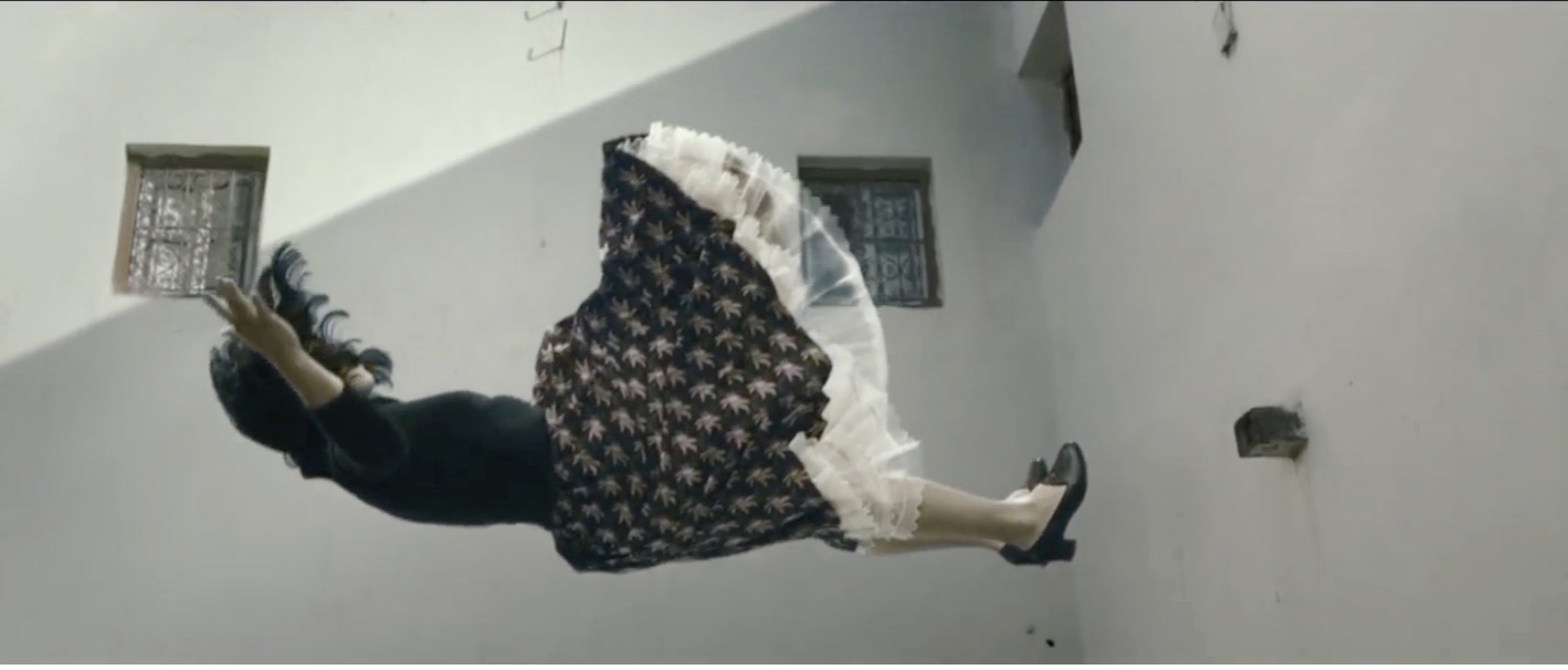 Figure 8. Mūnis’s suspended fall, returning in the film’s closing sequence. Still from Women Without Men, directed by Shirin Neshat, 2009.