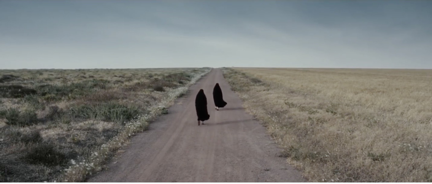 Figure 1: Two women on the road to the Karaj garden. Still from Women Without Men, directed by Shirin Neshat, 2009.