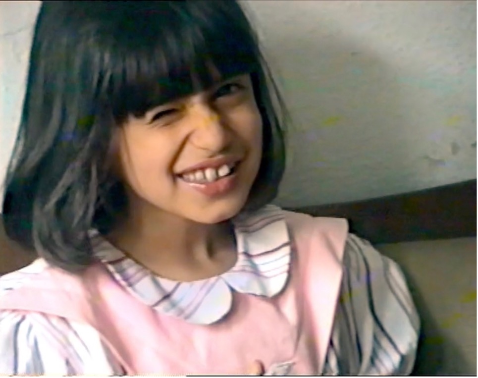 Figure 1: Zaree as a child in a home video recorded in 1991. Still from Born in Evin, directed by Maryam Zaree, 2019.