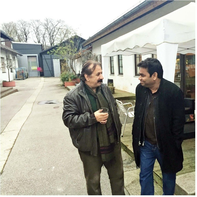 Figure 2: Majīd Majīdī and A. R. Rahman, 2015. Source: Deccan Chronicle.
